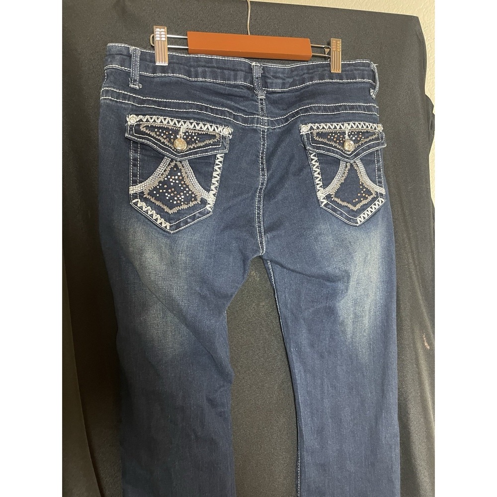 Diamonds & Threads Embellished Jeans - Womens Size 9 Slim Boot‎ 30x29